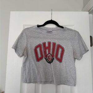 Gray Ohio Crop Top